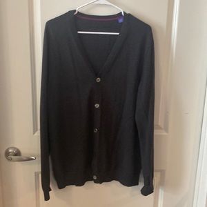 Like New Dark Gray Button Up Cardigan